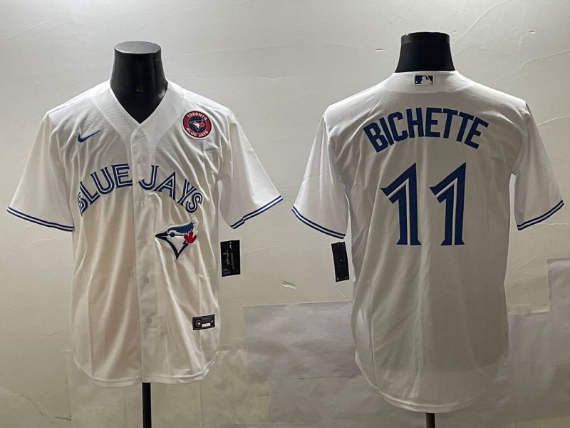 Men Toronto Blue Jays #11 Bichette White Game 2025 Nike MLB Jersey style 3->san francisco giants->MLB Jersey